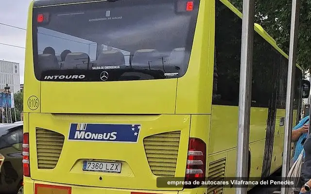 Monbus, empresa de autocares en Vilafranca del Penedès