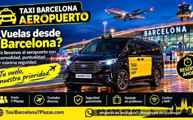 Taxi Barcelona 7 Plazas, empresa de traslados en L'Hospitalet de Llobregat